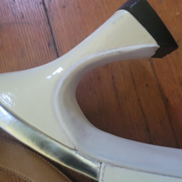 John Fluevog Faraday Colourblock Cut-Out Pump, sz 7 - Picture 12 of 13